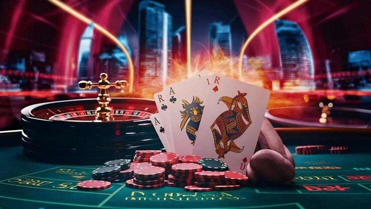 Auto Roulette wheel and betting table displayed on jagoanspin mobile app
